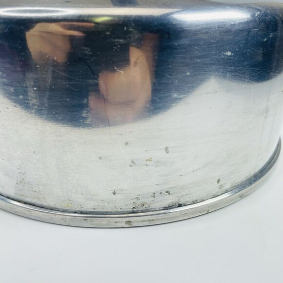 Vintage Enterprise Aluminum CO Whistle Tea Kettle Pot Chrome Silver 2.5 QT USA - Picture 6 of 13